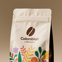 Emballage Café Personnalisé Imprimé Recyclable à Fond Plat 8oz 12oz 250g 500g 1kg, Sacs à Café avec Valve, Pochettes Doypack pour Aliments pour Animaux