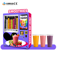 Distributeur automatique de smoothies frais, multifonctionnel, convivial, professionnel, nouveau design, usage commercial, vente au détail