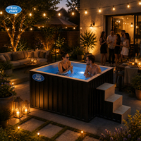 Piscine hors sol multifonctionnelle magique avec structure en acier sans fenêtre