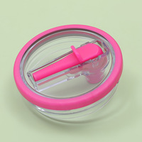 Gobelet isotherme à double paroi avec poignée et paille, en acier inoxydable sans BPA, pour le quotidien