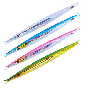 Gigo Señuelo de Pesca en el Mar, Placa de Hierro, para Aguas Profundas del Mar del Sur de China, de Hundimiento Rápido, Realista, Luminoso en la Oscuridad, Color Rojo Atún Ámbar - Product Image 5