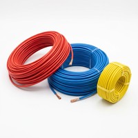 Câble électrique monobrin souple en cuivre isolé PVC BVR 450/750V IEC 1 AWG pour bâtiment