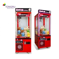 Machine à griffes géante à lumières colorées, machine d'arcade à pièces, plateau de jeu, prix, en-cas, peluches, machine à griffes pour les entreprises aux États-Unis