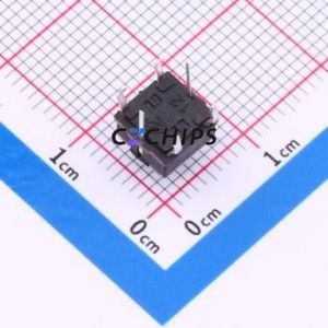 TM-005-D0-02 Tactile Switch Through hole Component (THT) Switch Single Pole Single Throw Rectangle Button 2.6N 6mm - Product Image 2
