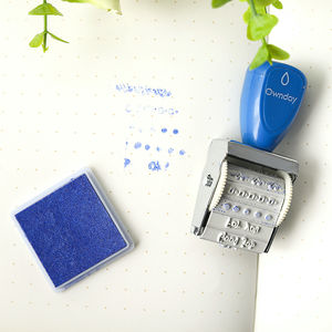 Wownday — <span class=keywords><strong>tampon</strong></span> encreur à encre, poignée en plastique, rouleau de timbre, Date, pour bricolage, fabrication de cartes artisanales, planificateur <span class=keywords><strong>Scrapbooking</strong></span>, vente en gros, 101359 - Product Image 4