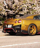 Nouveau style Top Secret 2024, carbone noir de haute qualité pour kit carrosserie GTR R35, spoiler avant/arrière, capot moteur, côtés 100% carbone