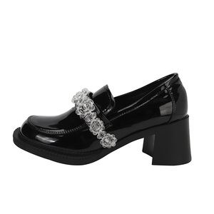 Zapatos Planos de Ballet de Cristal de Calidad para Mujer, Estilo Retro Universitario, de Cuero Genuino, Ligeros, con una Sola Correa y Punta Cerrada - Product Image 2