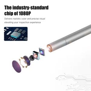 Venta Directa de Endoscopio Industrial Portátil Integrado con Pantalla Vertical HD Roja a Prueba de Agua P40 de 3.9 mm, Longitud: 10 m - Product Image 6
