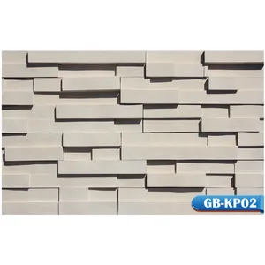 Berich GB-KP02 ivory artificial stone slab cultural art stone for wall