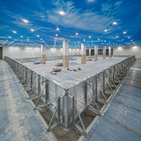 Grande piscine modulaire extérieure en acier inoxydable avec panneaux muraux préfabriqués en acier pour projets de centres sportifs