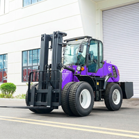 Chariot élévateur tout-terrain compact 4x4 diesel 3,5 tonnes certifié Euro 5 EPA CE, livraison gratuite, modèles HW30 HW35 HW50