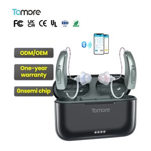 Audífonos BTE RIC con Aplicación Móvil <span class=keywords><strong>de</strong></span> Alta Calidad, Audífono Digital Bluetooth Recargable para Sordos - Product Image 1