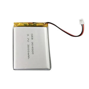 High quality Li-polymer cell GEB 904860 3000 mAh battery <span class=keywords><strong>3</strong></span>,7 V with DC connector - Product Image 1