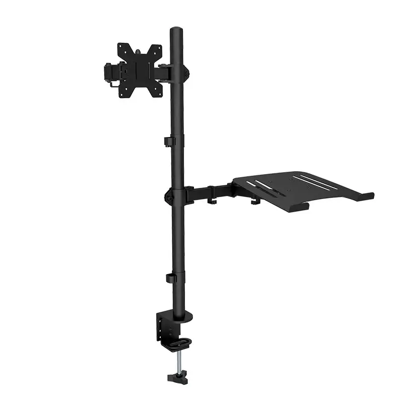 With Adequate Stock gas spring height adjustable monitor mount dual small monitoring duckbill universal joint bracket tv holder