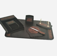 Set de bureau en Faux cuir, tapis de bureau personnalisé, accessoires
