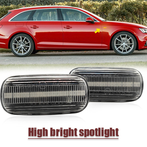 Feux de position latéraux dynamiques à lentille claire LED pour Audi A3 S3 8P A4 S4 RS4 B6 B7 B8 A6 S6 RS6 <span class=keywords><strong>C5</strong></span> - Product Image 4