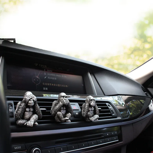 ที่หนีบช่องแอร์รถยนต์ลายกอริลลา น่ารัก ของตกแต่งภายในรถยนต์ สำหรับผู้ชาย - Product Image 4