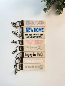 Personalized Canvas Wrist Keychain Lanyard <strong>Unique</strong> Custom Name Leather Keychain <strong>Gift</strong> <strong>for</strong> <strong>Her</strong> - Product Image 2