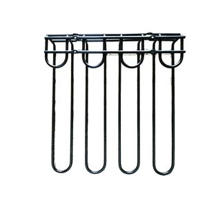 Unité de bar Supports à vin muraux Plaque chromée 5 rangées de porte-bouteilles de vin suspendus Porte-verres à vin au plafond - Product Image 3