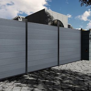 Recinzione <span class=keywords><strong>in</strong></span> <span class=keywords><strong>legno</strong></span> di plastica <span class=keywords><strong>in</strong></span> lega di alluminio per giardino esterno Villa terrazza <span class=keywords><strong>in</strong></span> <span class=keywords><strong>legno</strong></span> anticorrosivo recinzione <span class=keywords><strong>in</strong></span> plastica traliccio/cancello - Product Image 2