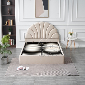 Modern European Luxury Tufted Gas Lift <strong>Underbed</strong> Storage Platform <strong>Bed</strong> with Metal Frame for Bedroom Furniture - Product Image 3