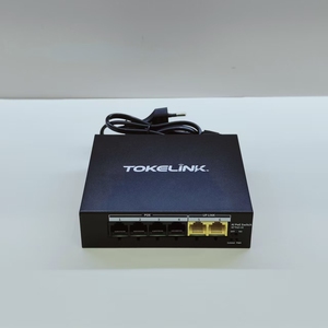 TOKELINK TK-RF0402P-SX Switch PoE de 4 Puertos 10/100Mbps AI Smart PoE con 2 Puertos Uplink RJ45 Plug and Play para Cámaras IP CCTV - Product Image 6