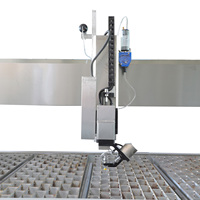 Machine de découpe à jet d'eau 5 axes personnalisable 37 kW, nouvelle conception, zone de travail 4000x2000 mm, machine CNC pour pierre, faible bruit, machines pour pierre et métal
