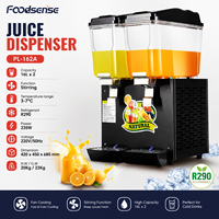 Extracteur de jus Foodsense de haute qualité à grande capacité avec 2 réservoirs, machine à boissons froides 16L*2, distributeur de jus