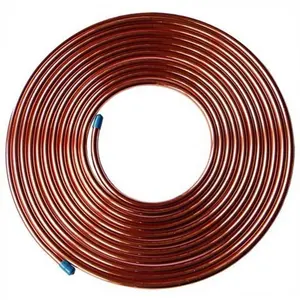 Small diameter copper tube Customized processing copper straight pipes and copper coils pancake tube for condensers