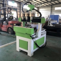 Ludiao — routeur CNC 6090 4 axes, appareil publicitaire avec 3 broches pour bois/pierre, 9060
