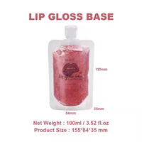 Base de gloss à lèvres Sutom en gros, 7 ml, 5 couleurs, liquide pailleté pour DIY