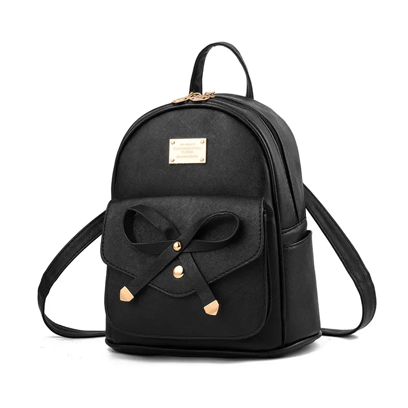 New stylish pu leather backpack pu travel school bag backpack fashion pu leather business men USB backpacks