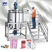 Cisaille de levage pneumatique 1000L, Homogénéisateur 200L 500L, Mélangeur hydraulique haute pression, Machine cosmétique