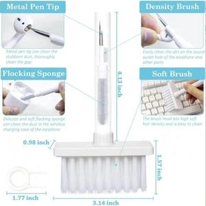 Pluma de limpieza para Airpods, cepillo multifuncional para ordenador portátil, 5 en 1, Kit de cepillo para limpieza de teclado - Product Image 5