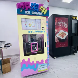 Distributore automatico di gelato completamente automatico Robot Frozen Yogurt cona macchina Soft servire gelato gelato