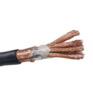 0.6/1kV Class 5 Flexible Stranded Bare Copper Conductor Copper Braided Screen YSLYCY Black Cable