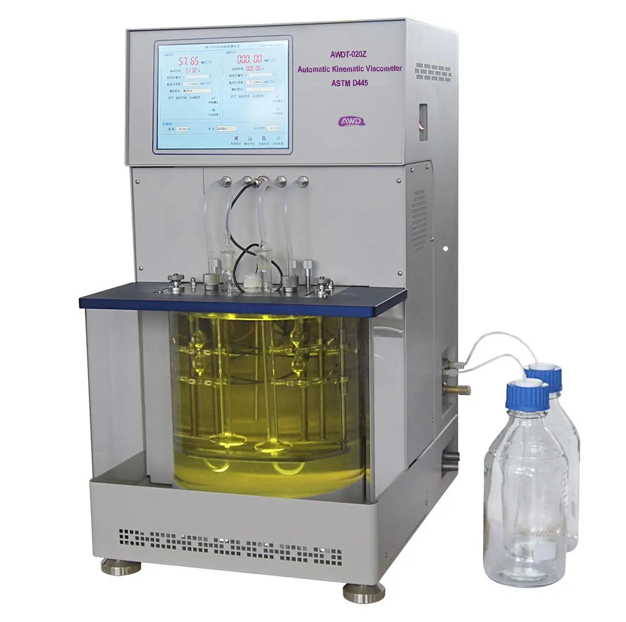 AWD-020Z Automatic Kinematic Viscometer Viscosity Tester ASTM D445 Kinematic Viscosity Bath Digital Testing Machine