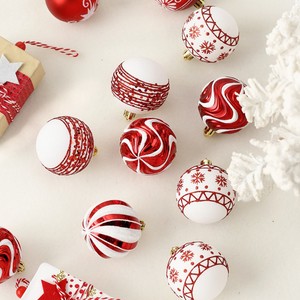 Hot Sale on Stock Rapid Delivery 6cm*16pcs Assorted Color Hand Painted <strong>Christmas</strong> <strong>Tree</strong> <strong>Hanging</strong> Decorative Ball - Product Image 3