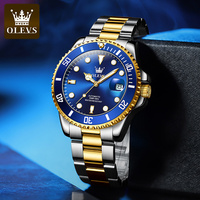 OLEVS 6650 vente chaude mode hommes montre mécanique bande en acier inoxydable Tourbillon étanche montre lumineuse ensemble de montres d'affaires