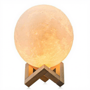 Lámpara de sal del Himalaya de luna llena, luz de té, lámparas de sal de roca de Color personalizadas, decoración de lujo para el hogar, amor Feng Shui - Product Image 1