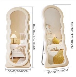 <span class=keywords><strong>Miroir</strong></span> sur pied en velours Teddy, <span class=keywords><strong>grand</strong></span> format, irrégulier, en <span class=keywords><strong>bois</strong></span>, pour décoration intérieure, vente en gros - Product Image 6