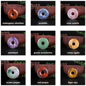 จี้คริสตัลทรงโดนัทขัดเงาคุณภาพสูงจากโรงงานขายส่ง - Product Image 3