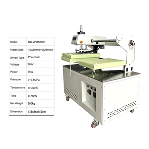 Presse à chaud semi-automatique en métal 40x60cm double station pour transfert de strass thermocollants et impression DTF 3 - Product Image 3