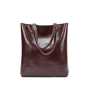 Bolsos de Hombro de Cuero para Mujer 2025, Bolso Tote Simple, Bolso de Compras Portátil de Gran Capacidad - Product Image 3