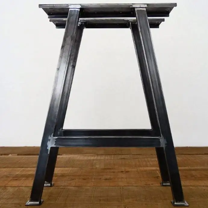 Pieds de table basse modernes réglables en hauteur, sur socle en métal pliable, style contemporain