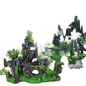 Hot-selling Guangdong bergrots <span class=keywords><strong>aquarium</strong></span> decoratie, kunstmatige decoratie van hars, simulatie van natuurlijke rotsen. - Product Image 1