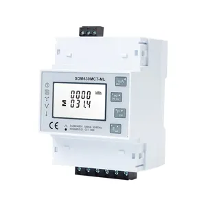 SDM630MCT-ML Quad Load RS485 Modbus Three Phase Multi-function Energy Meter for Easy Click System