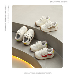 Chaussures pour bébés et tout-petits Printemps 2026 Nouveauté Garçons et Filles Semelle souple Antidérapante Fermeture Velcro à la cheville Semelle extérieure en caoutchouc Chaussures chaudes A-Gan - Product Image 3