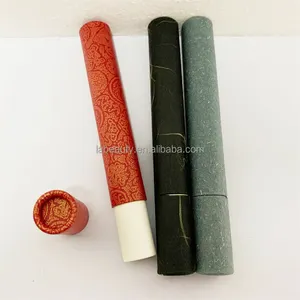Incenso legno di sandalo bastone di bambù di incenso arabo regali di imballaggio personalizzato incenso bastone confezione di legno di sandalo di bambù tubo di carta