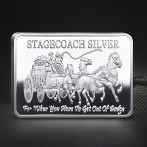 Bloque de moneda conmemorativa de <span class=keywords><strong>banco</strong></span> extranjero de comercio exterior, bloque Chapado en plata, artesanías creativas, barra plateada, decoración en relieve - Product Image 3